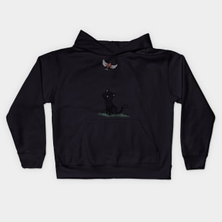 Cat and Bird Kids Hoodie